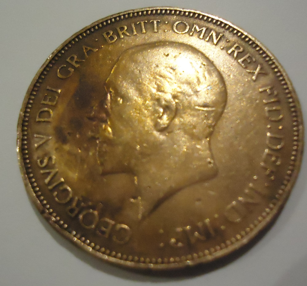 3-British-Pennies---1902,1931-+-1940---Opinion-On-Grades-1902-Mint-Error?